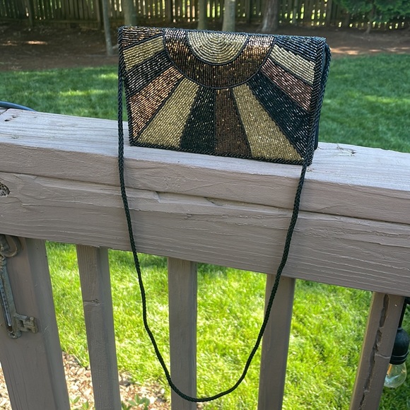 La Regale Vintage Beaded Sunshine Purse - Picture 2 of 9